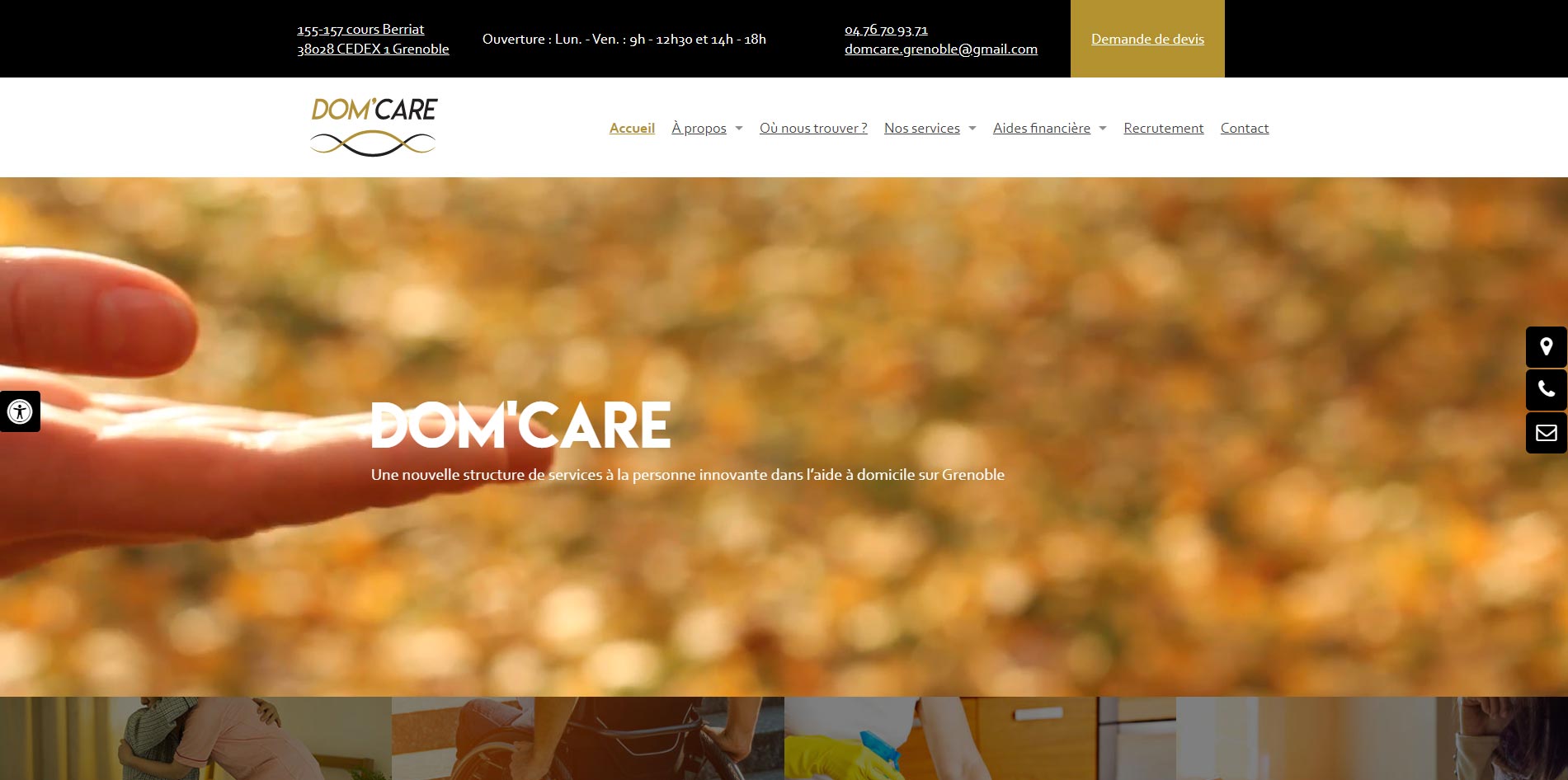 Service à la personne Grenoble DOM'CARE